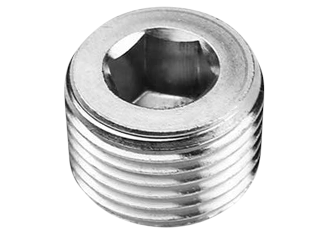 1/8" NPT Steel Port Plug Mild Steel Zinc Plated 34-00040 - Motion Raceworks