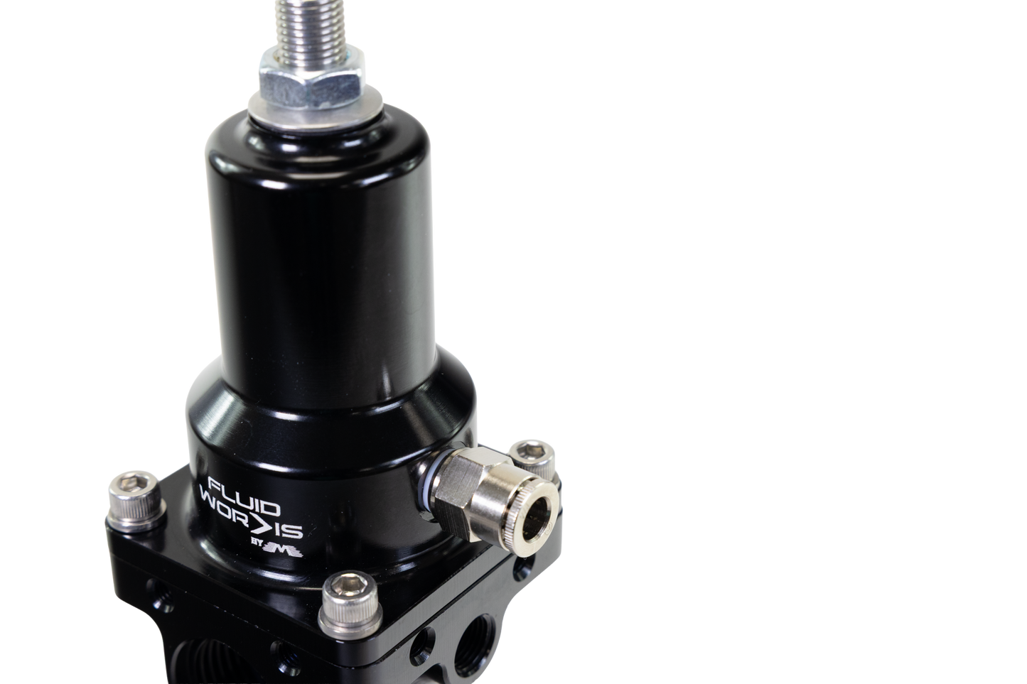 Fluidworks 7-20 gpm Fuel Pressure Regulator 180 Degree - Motion Raceworks