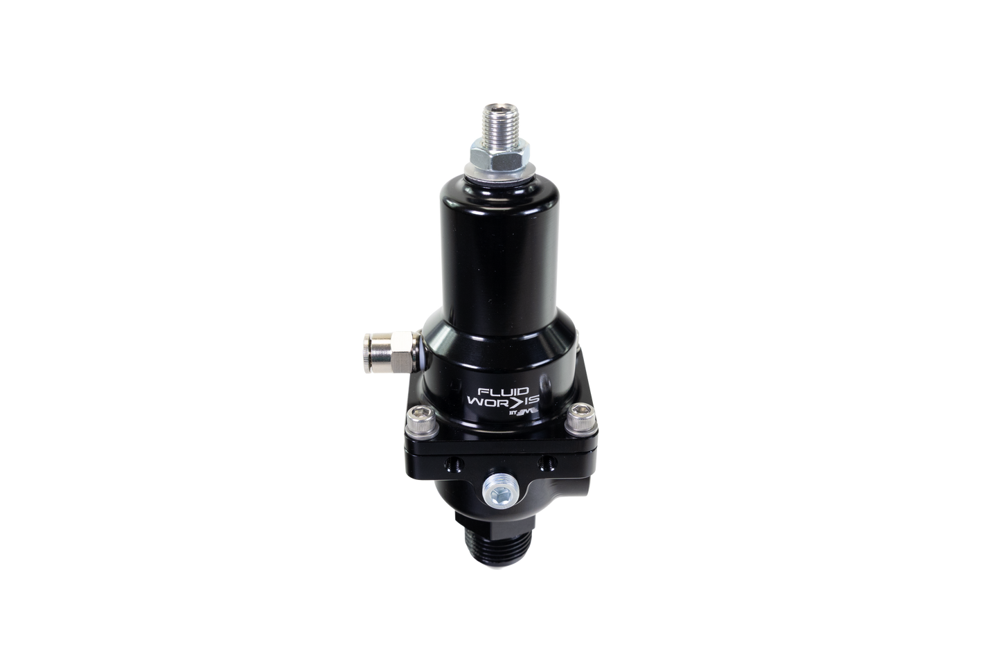 Fluidworks 7-20 gpm Fuel Pressure Regulator 90 Degree - Motion Raceworks