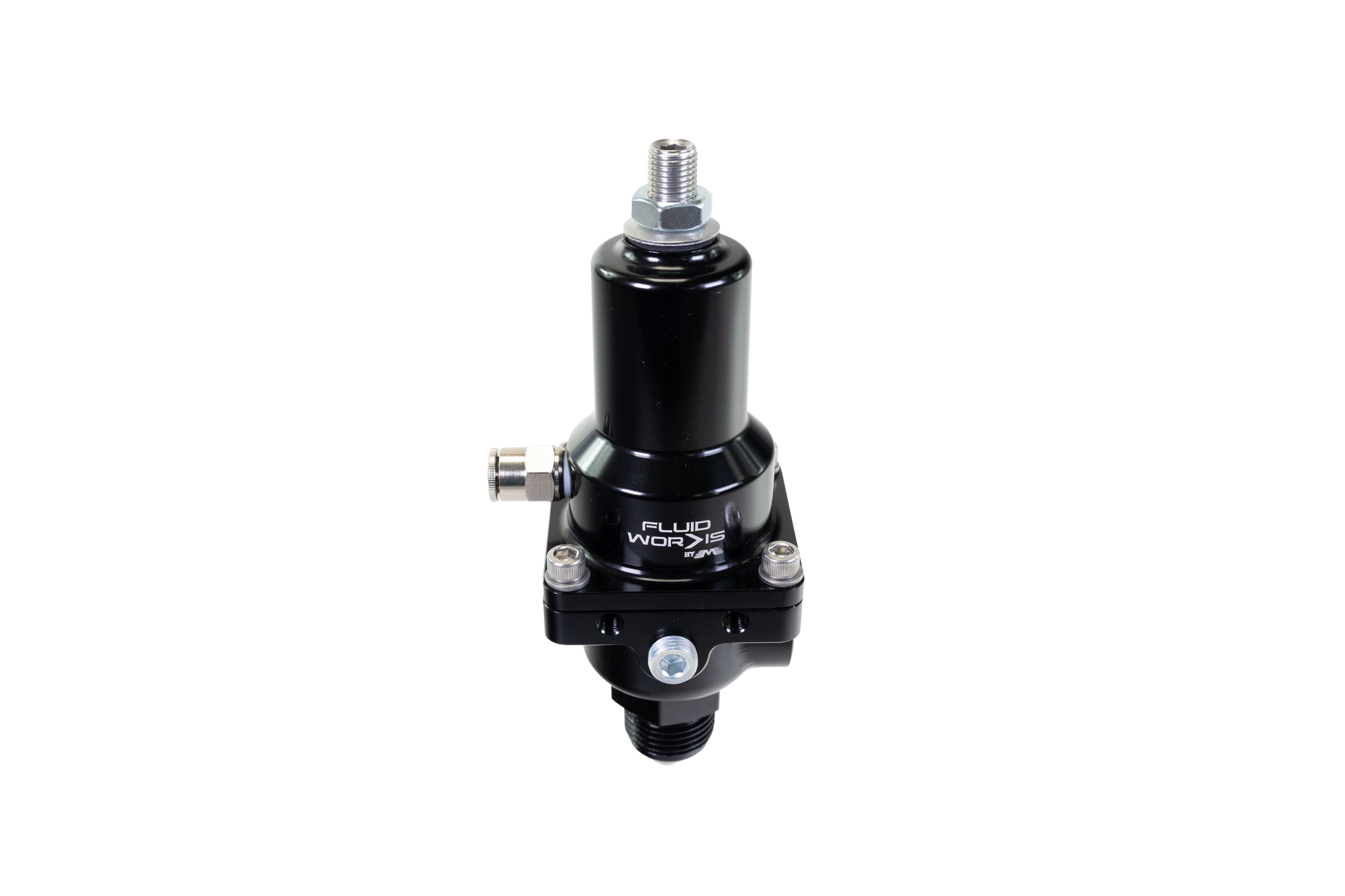 Fluidworks 7-20 gpm Fuel Pressure Regulator 90 Degree - Motion Raceworks