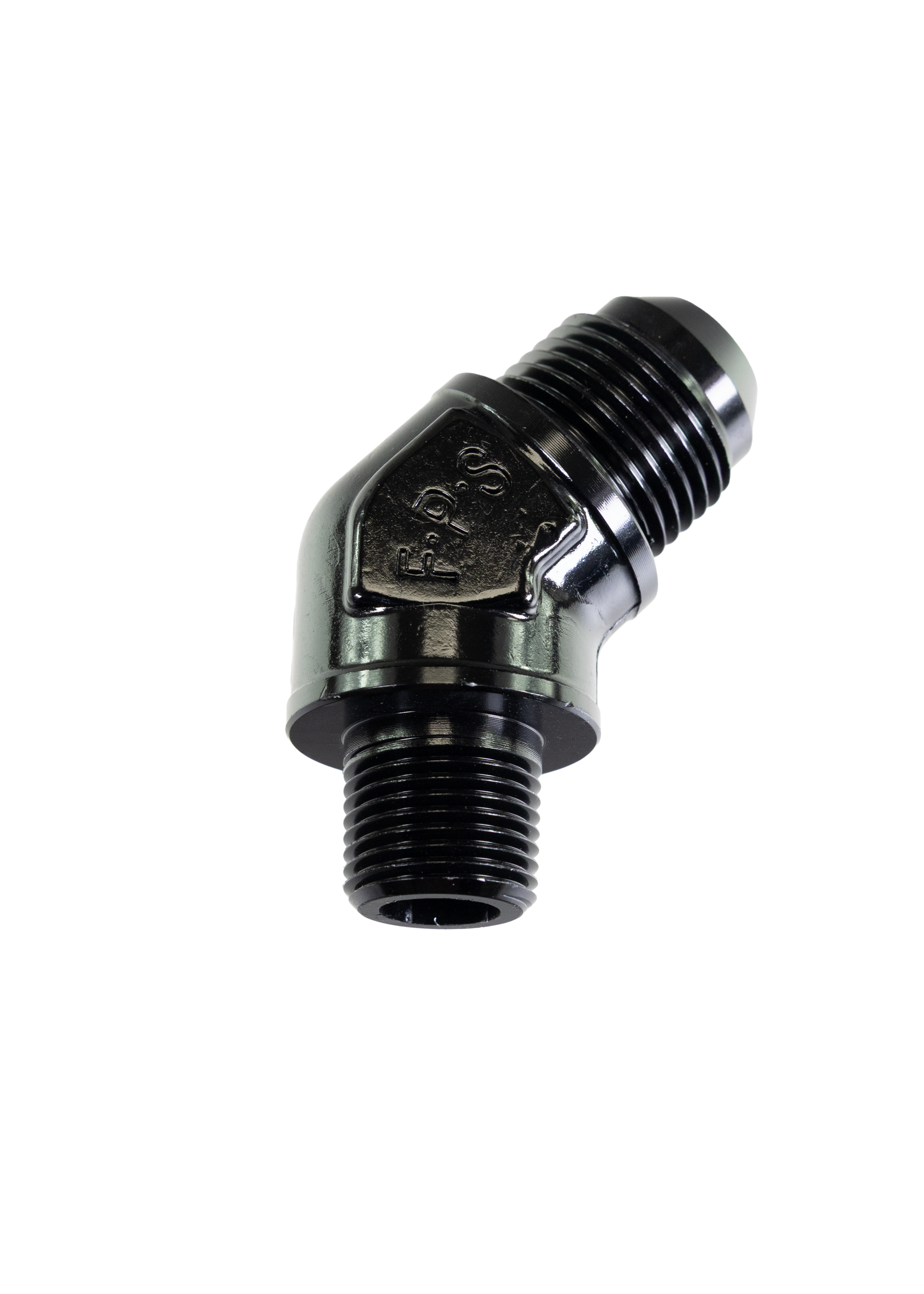Fragola -10 AN x 3/8" NPT 45° Adapter 482311-BL - Motion Raceworks