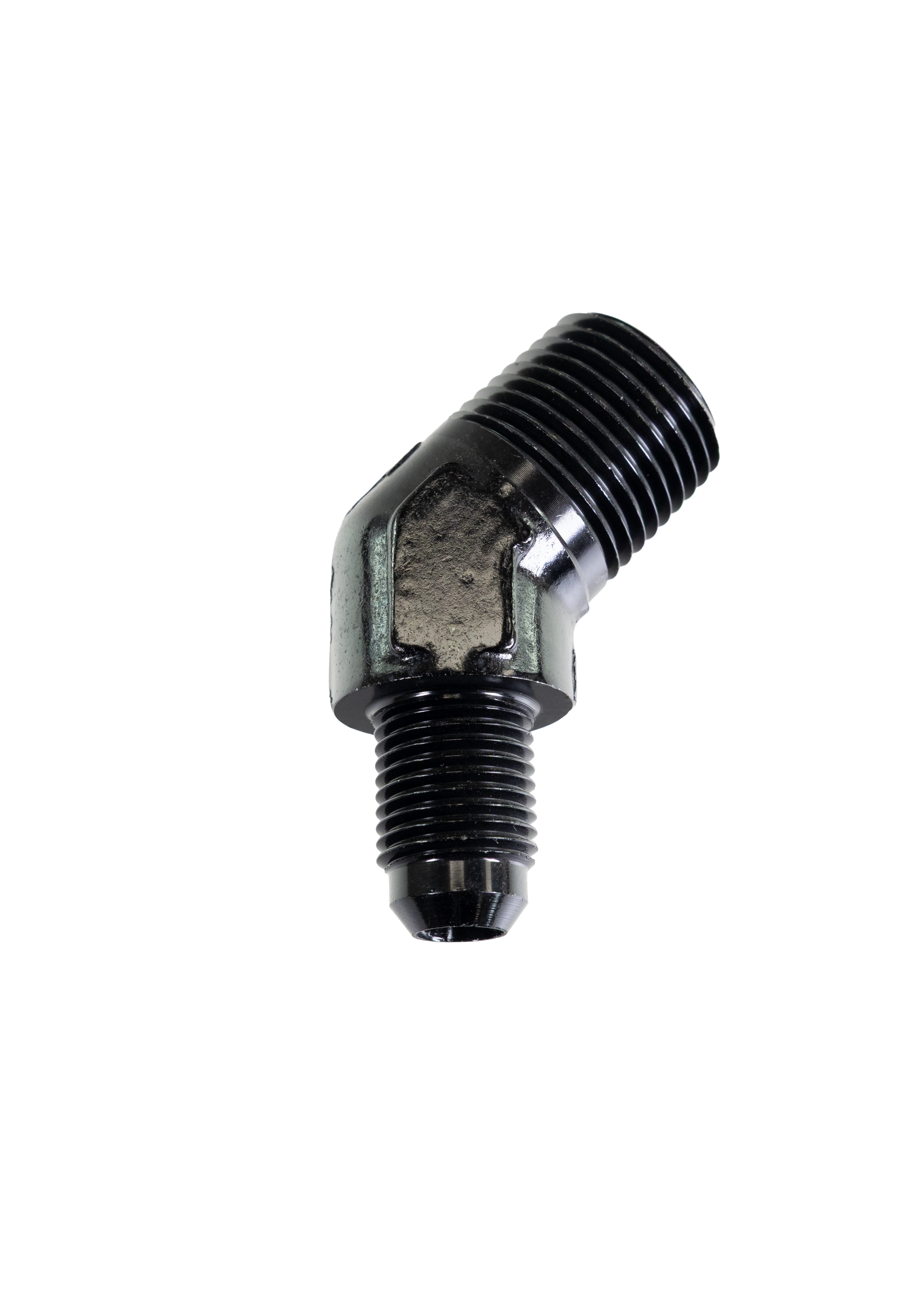 Fragola -6 AN x 1/2" NPT 45° Adapter 482368-BL - Motion Raceworks
