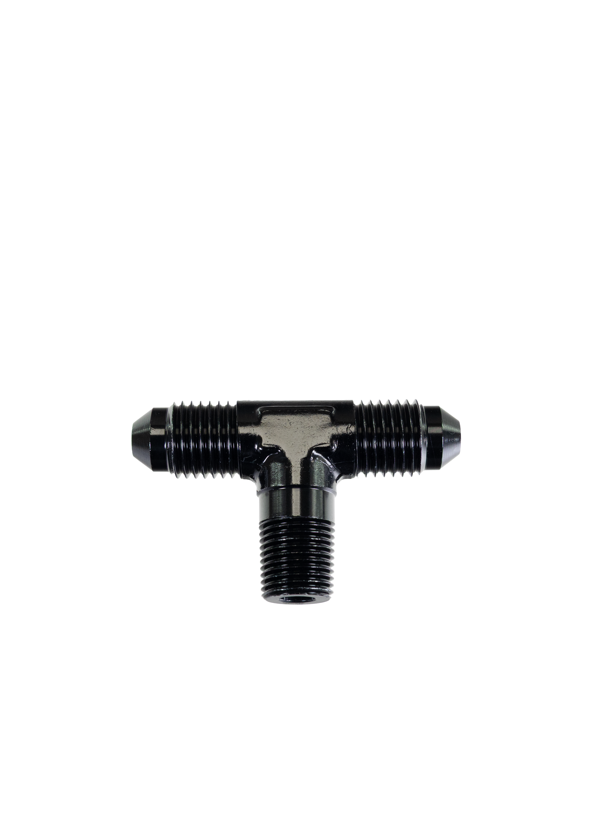 Fragola -4 AN x 1/8 NPT Tee Pipe On Side 482504-BL - Motion Raceworks