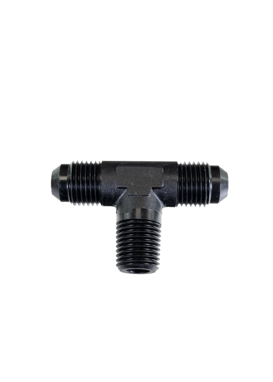 Fragola -6 AN x 1/4 NPT Tee Pipe On Side 482506-BL - Motion Raceworks
