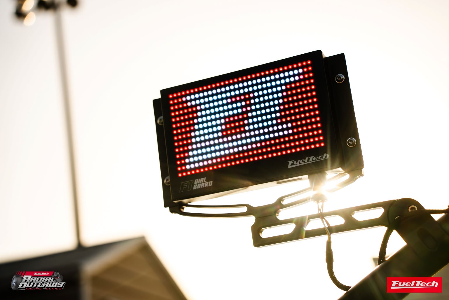 FT Dial Board RGB LED digital display is fully customizable for bracket racing sportsman