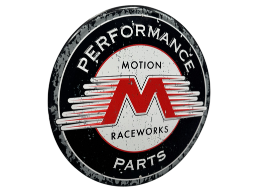 Motion Raceworks 12" Stamped Metal Sign