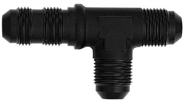 TEE,BULKHEAD ON RUN,-#3 BLACK ANODIZE (XRP-980403BB)