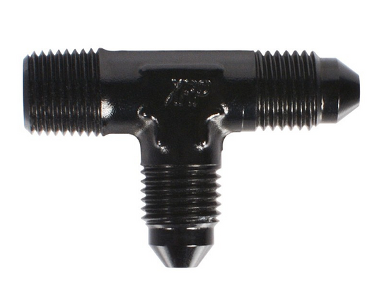 TEE, #4 X 1/8 NPT ON RUN BLACK (XRP-982604BB)