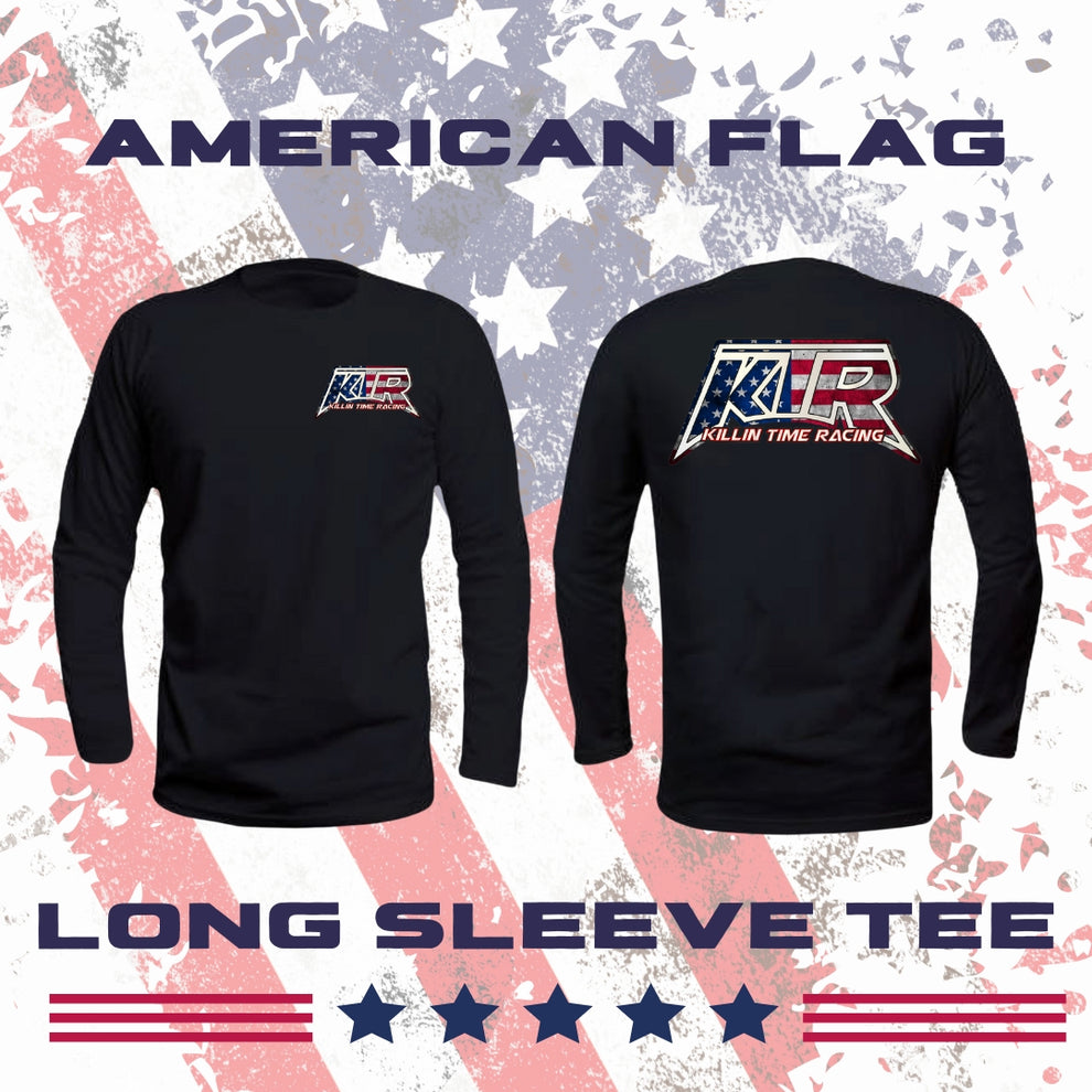 KTR American Flag Long Sleeve Shirt – Killin Time Racing