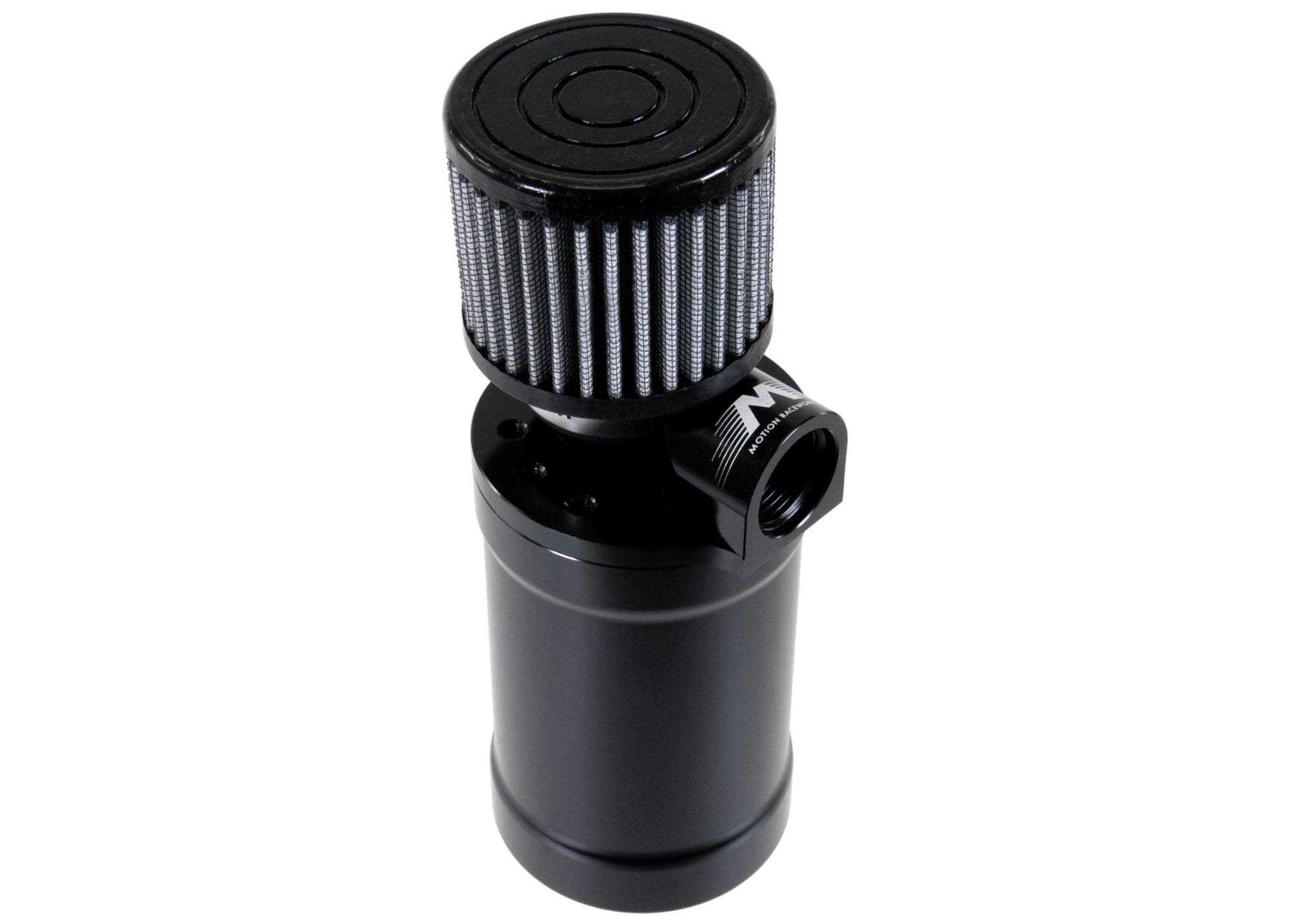 Motion Raceworks Top Loader Billet Internally Baffled Oil Catch Can ( Single 12 AN Port ) - Motion Raceworks