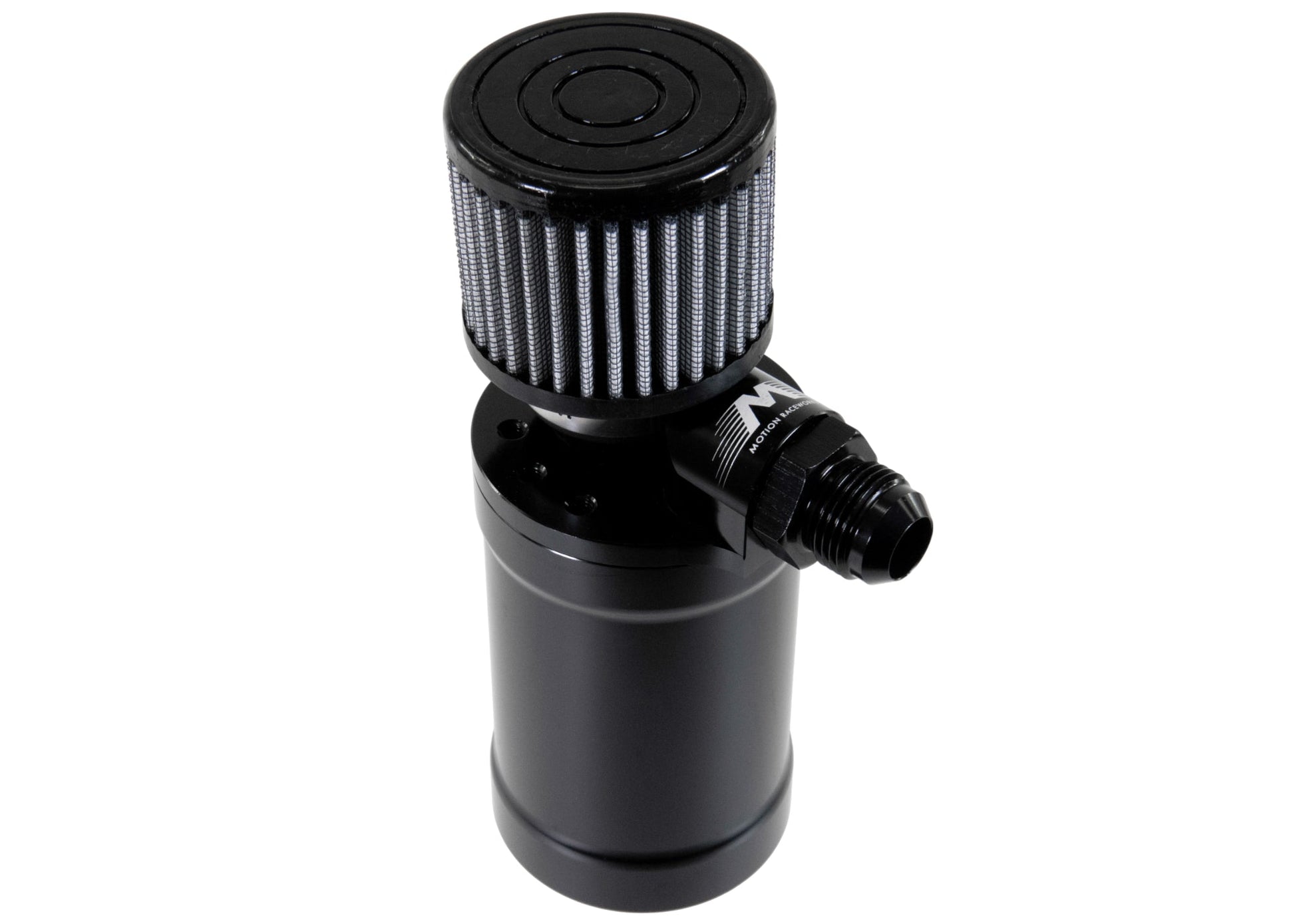 Motion Raceworks Top Loader Billet Internally Baffled Oil Catch Can ( Single 12 AN Port ) - Motion Raceworks
