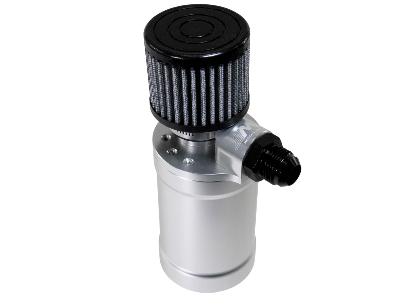 Motion Raceworks Top Loader Billet Oil Catch Can Clear Anodized ( Single 12 AN Port ) - Motion Raceworks