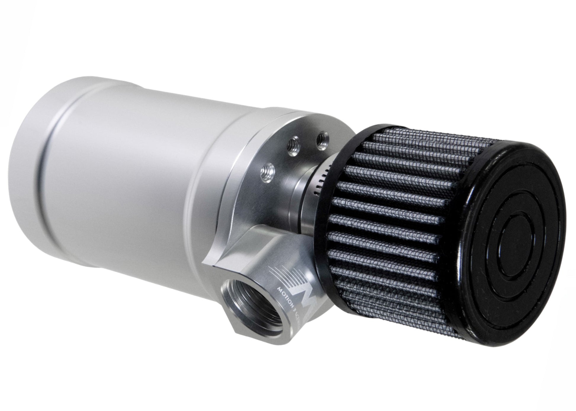 Motion Raceworks Top Loader Billet Oil Catch Can Clear Anodized ( Single 12 AN Port ) - Motion Raceworks