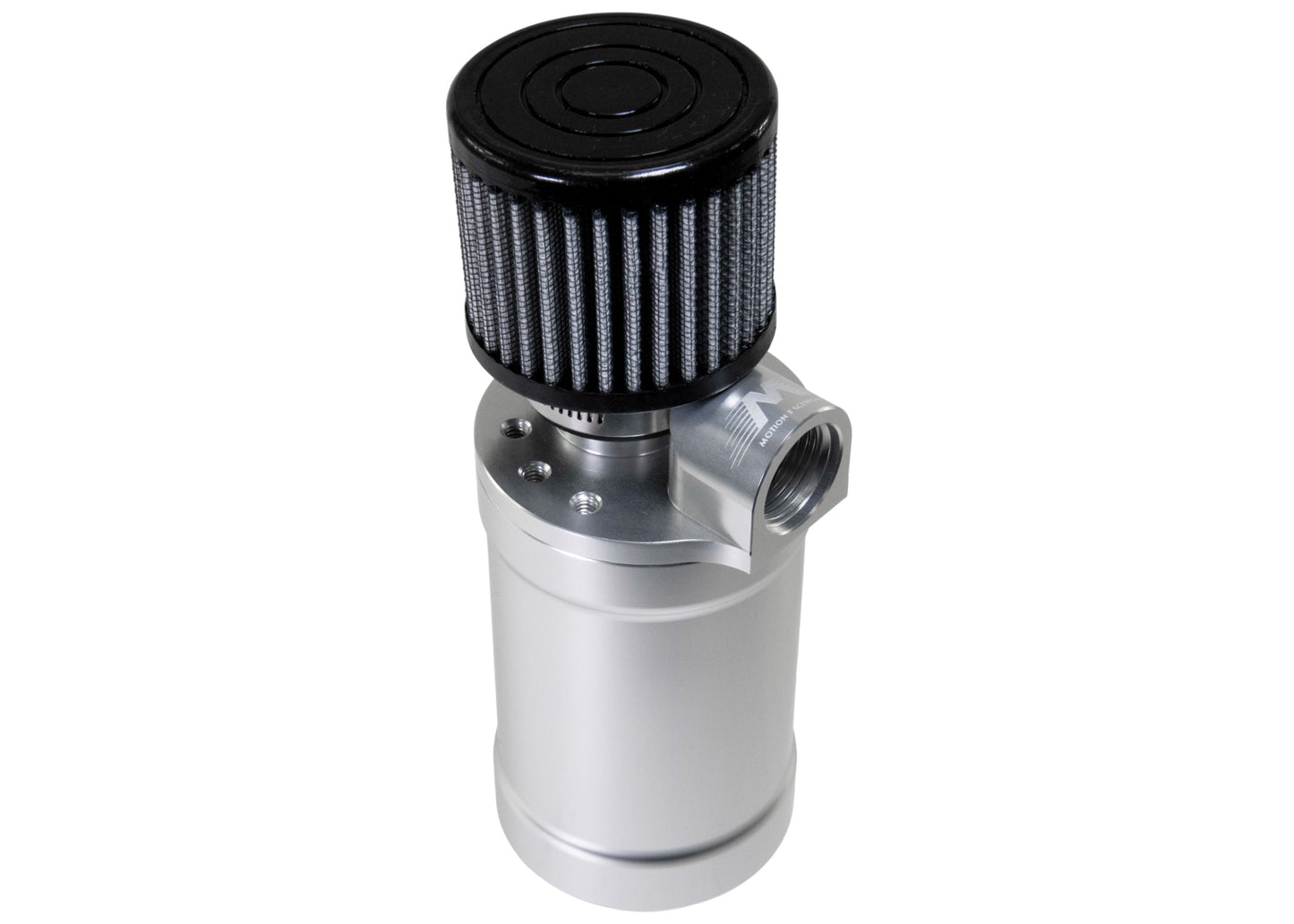 Motion Raceworks Top Loader Billet Oil Catch Can Clear Anodized ( Single 12 AN Port ) - Motion Raceworks