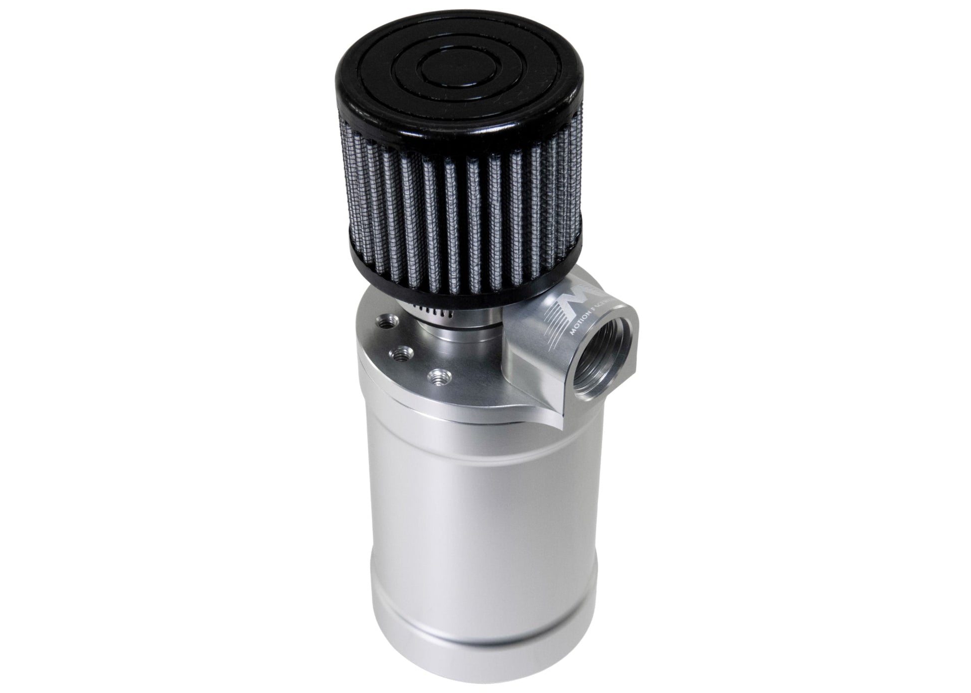Motion Raceworks Top Loader Billet Oil Catch Can Clear Anodized ( Single 12 AN Port ) - Motion Raceworks