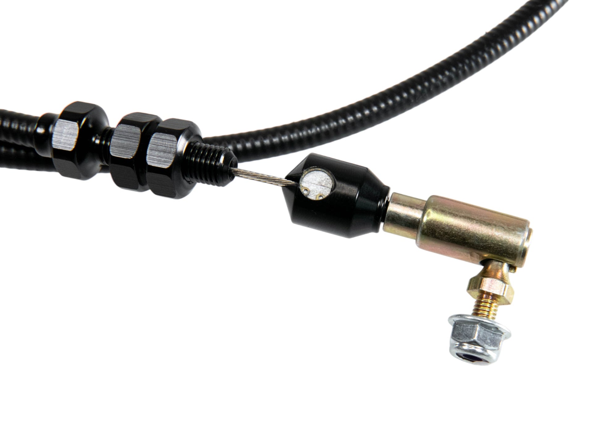 Motion Raceworks 48" Throttle Cable Carburetor Attachment w/ Pedal Clevis - Motion Raceworks