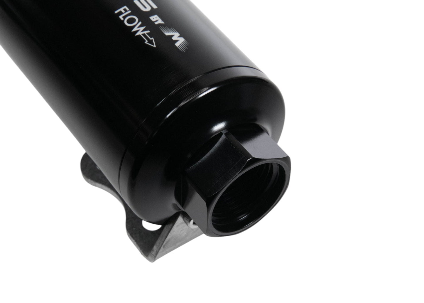 Fluidworks Dual Inlet 12GPM Post Fuel Filter w/ Mount (10 micron) - Motion Raceworks