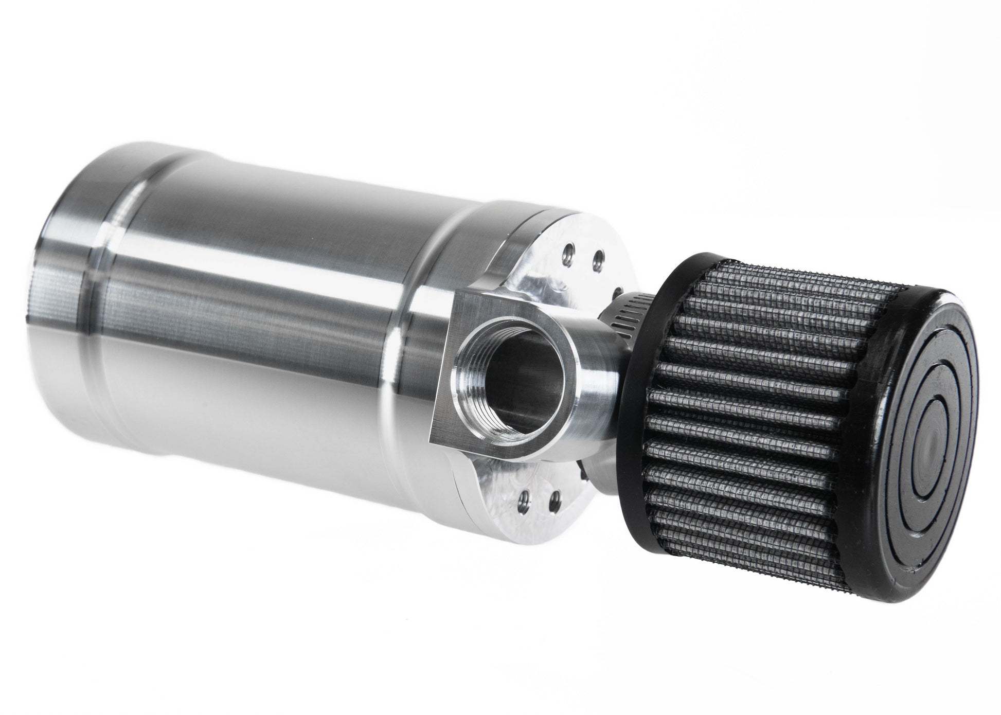 Motion Raceworks Top Loader Billet Oil Catch Can Bare Aluminum ( Single 12 AN Port ) 32-101BARE-Motion Raceworks-Motion Raceworks