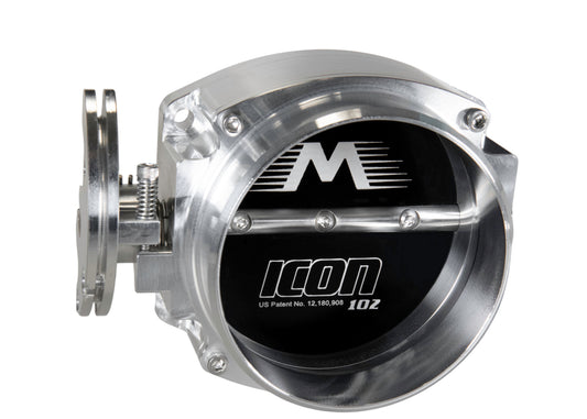 ICON Race 102/105mm Cable Drive Throttle Body (Bare Finish) w/ Interchangeable Connection - Motion Raceworks