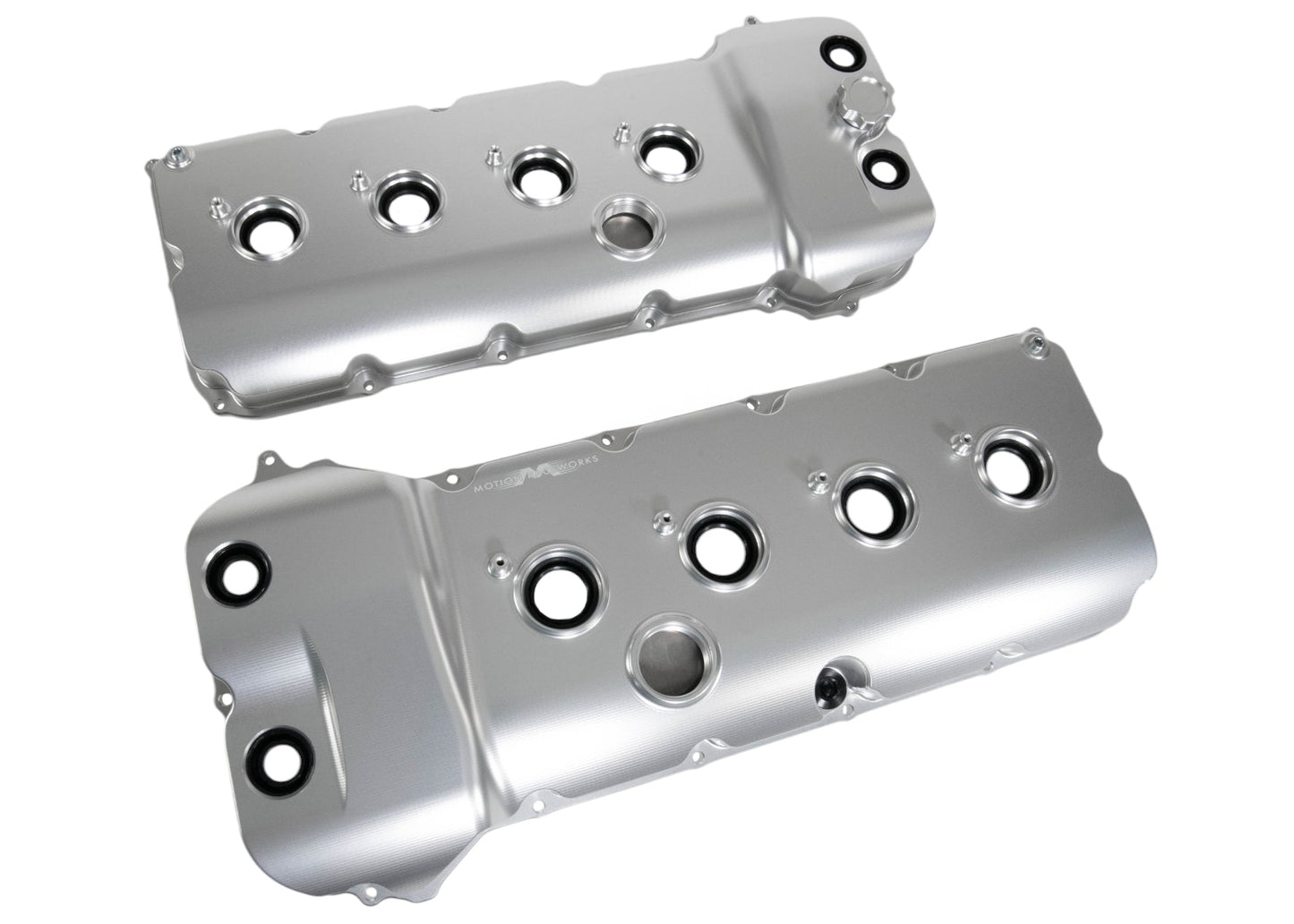 Billet Gen 1/Gen 2 Coyote VCT Valve Covers Clear Anodizing