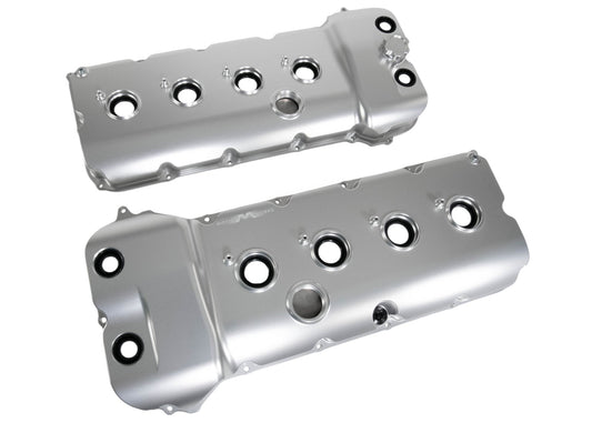 Billet Gen 1/Gen 2 Coyote VCT Valve Covers Clear Anodizing