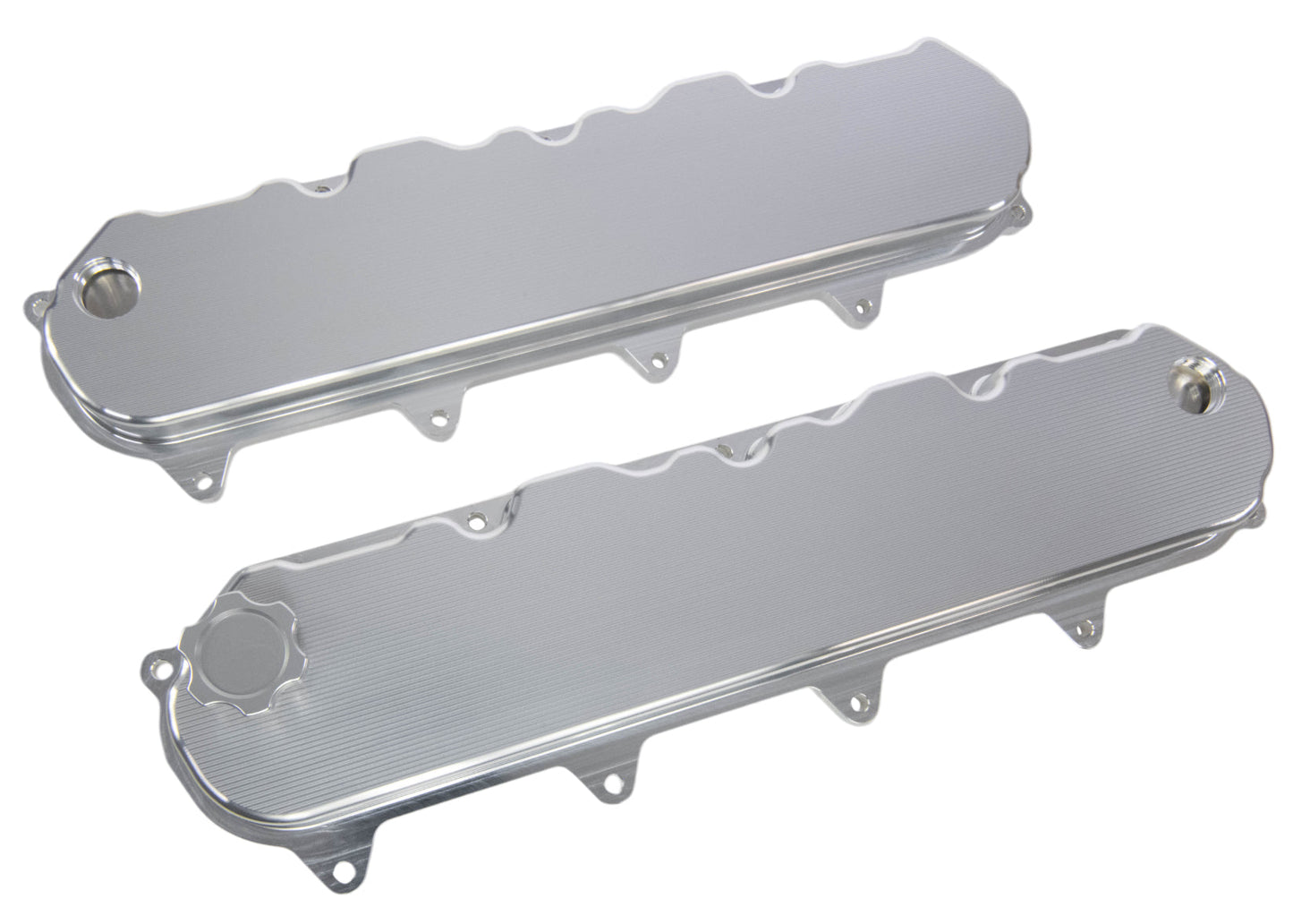 Motion Billet Gen V LT Valve Covers (Clear Anodized Finish) 11-120