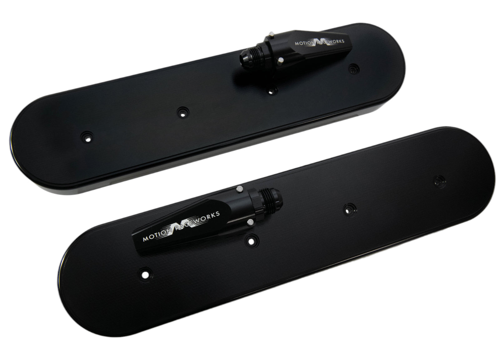 LS Race Black Anodized Billet Valve Covers w/ Motion Quick Release Breathers - Motion Raceworks