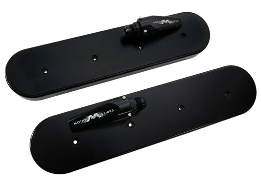 LS Race Black Anodized Billet Valve Covers w/ Motion Quick Release Breathers - Motion Raceworks