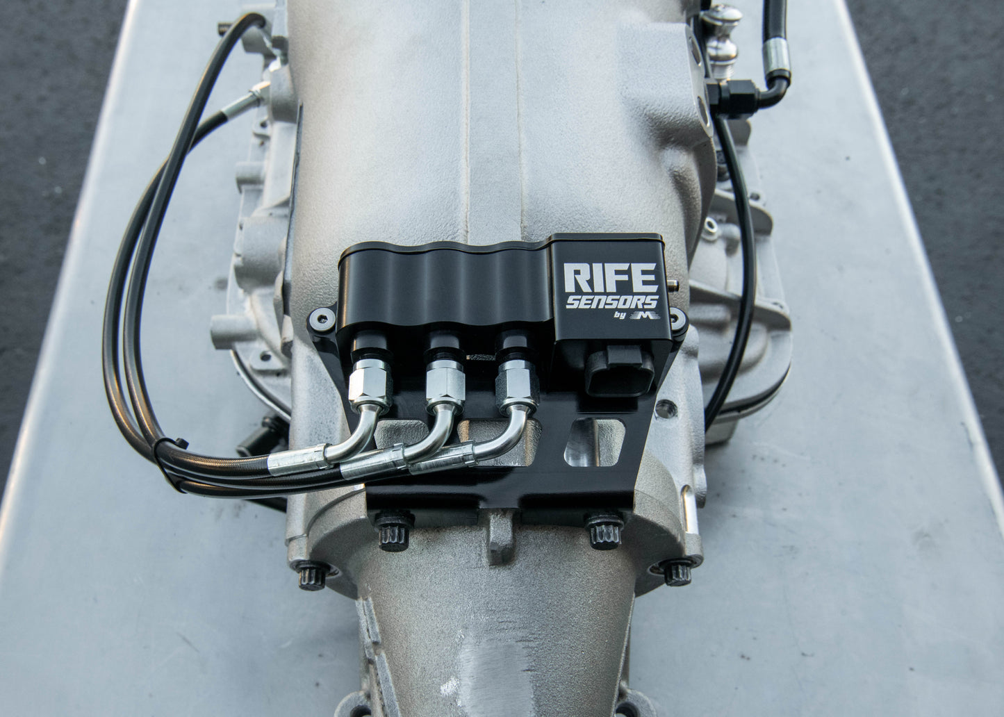 RIFE ProMod Series Transmission Combo Pack for TH400 Lock Up Transmission Pressure Triple Sensor Block Kit with Mount - Motion Raceworks