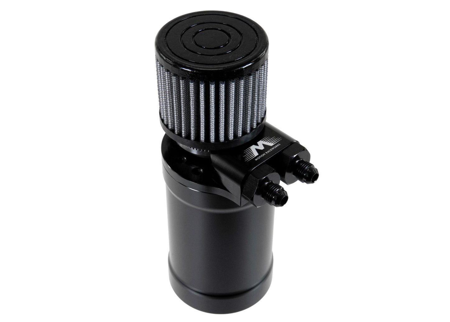 Top Loader Billet Internally Baffled Oil Catch Can (Dual 10AN Port) - Motion Raceworks