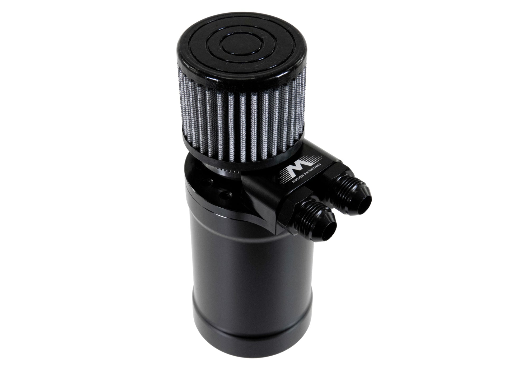 Top Loader Billet Internally Baffled Oil Catch Can (Dual 10AN Port) - Motion Raceworks