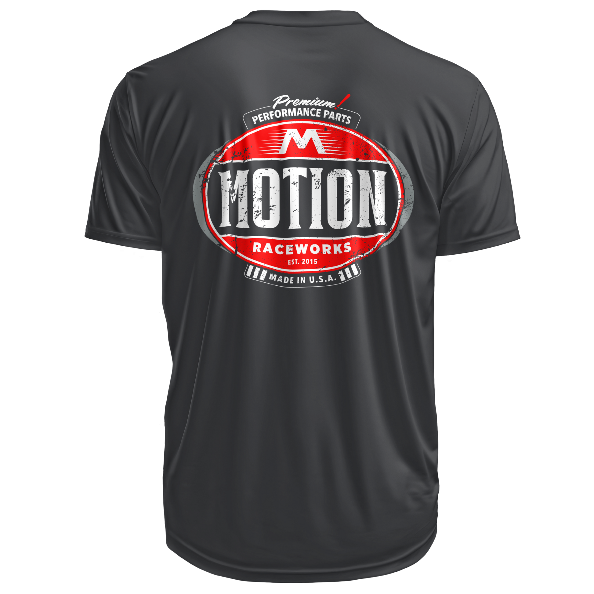 Motion Vintage Series Oil Can Shirt Gray - Motion Raceworks