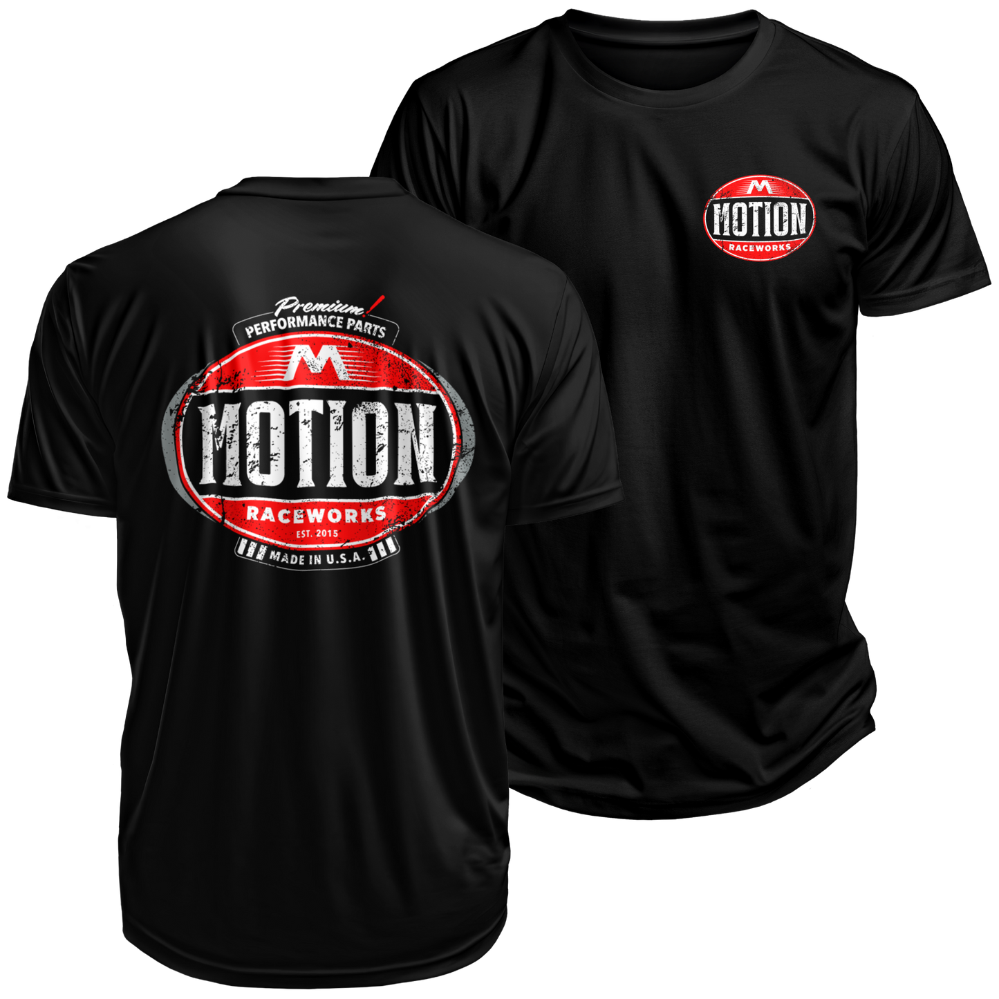 Motion Vintage Series Oil Can Shirt Black - Motion Raceworks