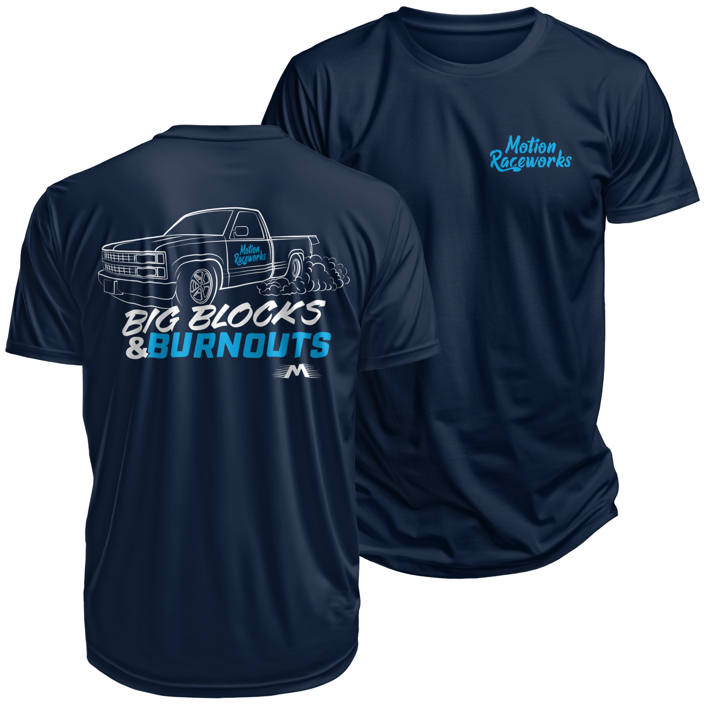 OBS Big Blocks & Burnouts Shirt - Motion Raceworks