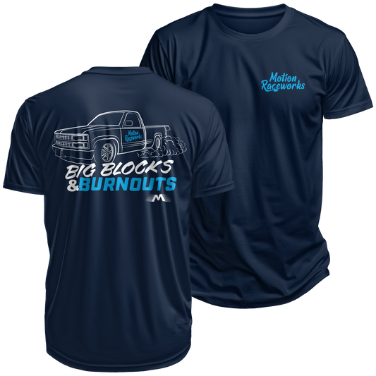 OBS Big Blocks & Burnouts Shirt - Motion Raceworks
