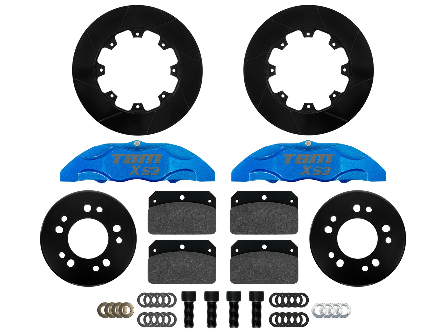 Rear XS3 Extreme Street Performance 12.19" Brake Kit (Big Ford New / Late / Torino Housing Ends) 012-0187A-TBM Brakes-Motion Raceworks