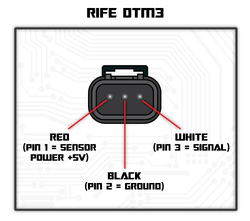 RIFE 10 Bar DTM Series MAP Sensor 1/8" NPT