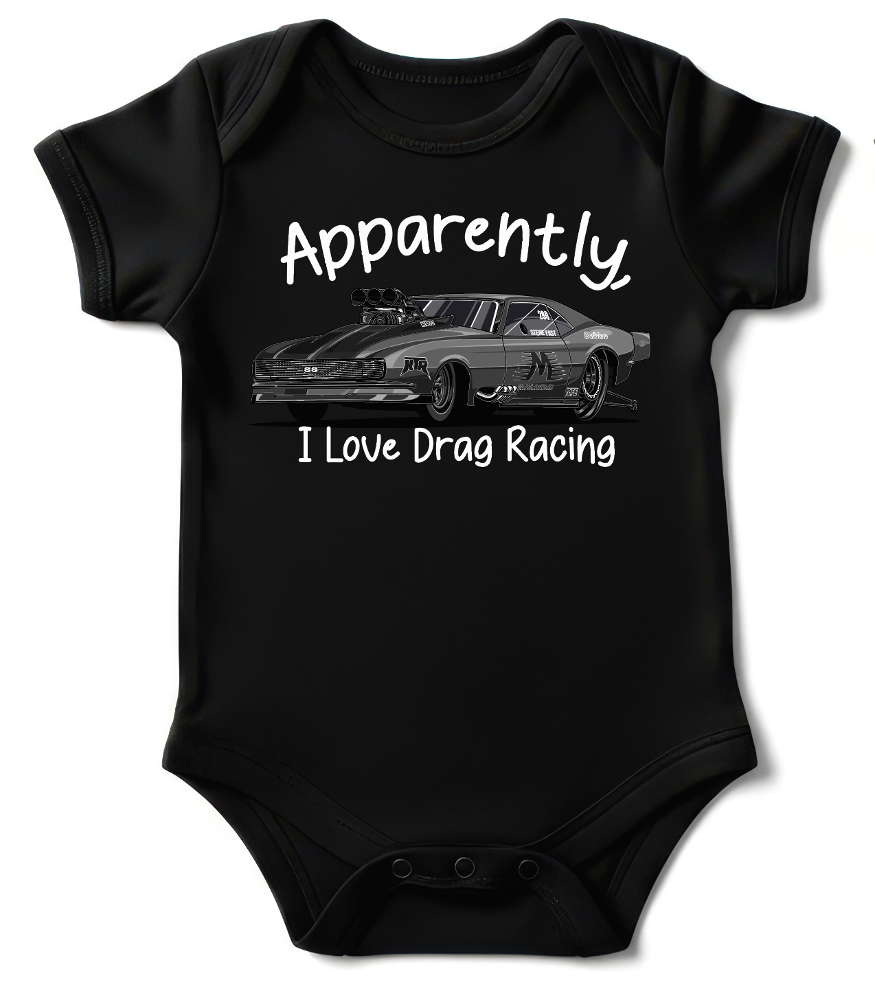 Apparently I Like Drag Racing Onesie