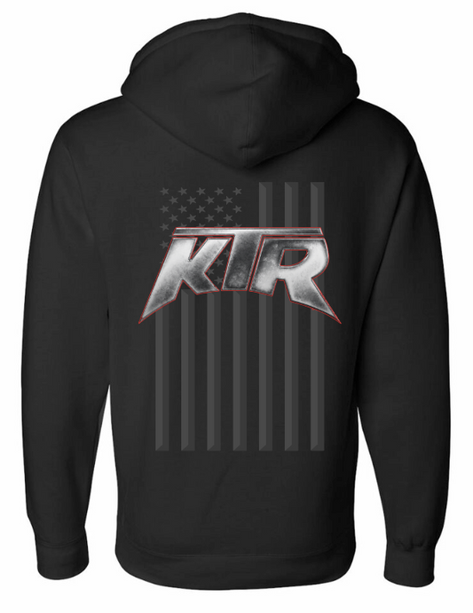 Embossed Flag Hoodie