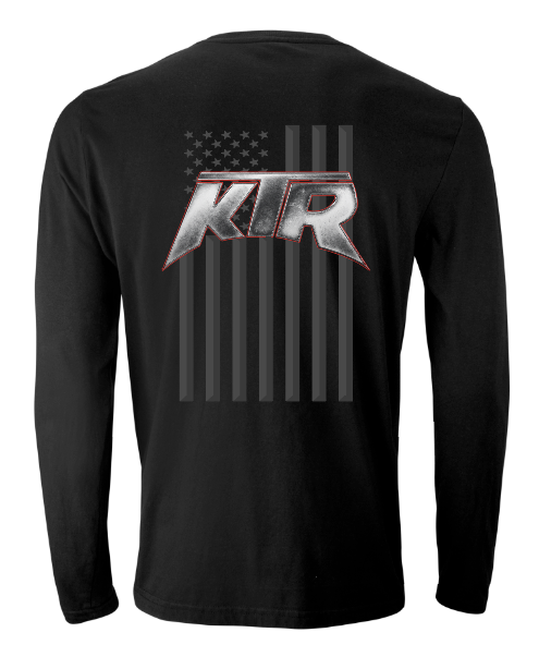 Embossed Flag Long Sleeve Shirt