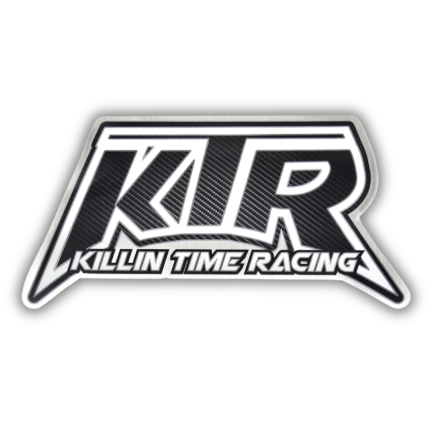 2024 KTR Brushed Aluminum Carbon Sticker