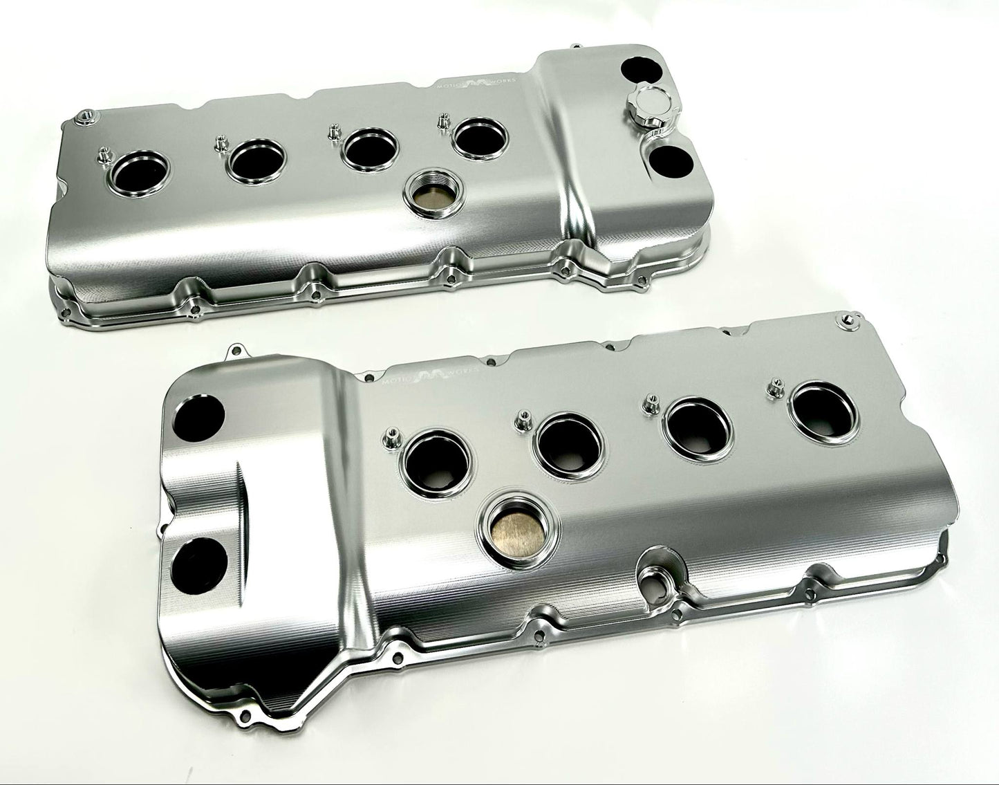 Billet Gen 1/Gen 2 Coyote VCT Valve Covers Clear Anodizing