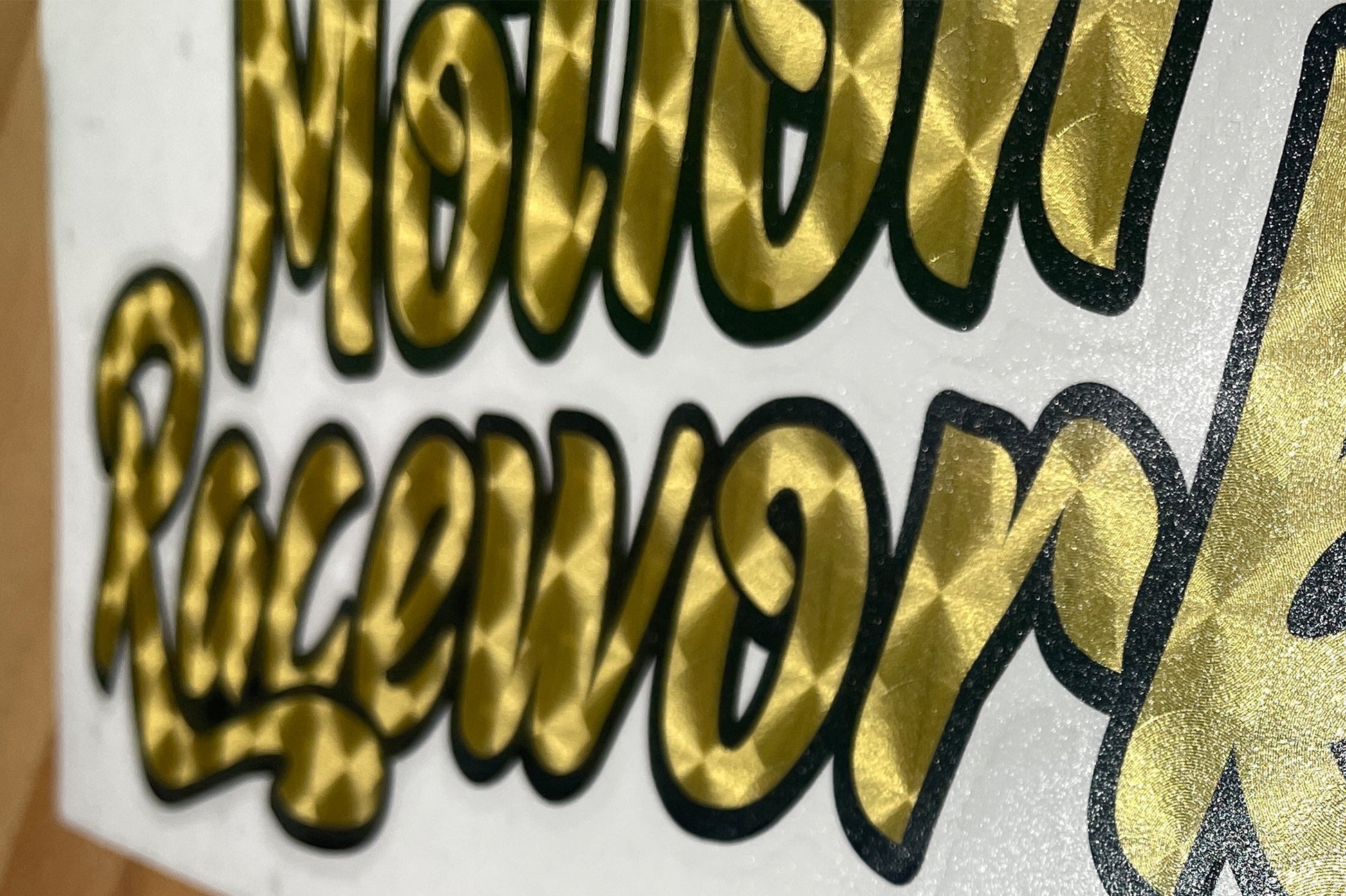 Motion Retro Gold Decal 8” Long - MD-RG8-Motion Raceworks-Motion Raceworks