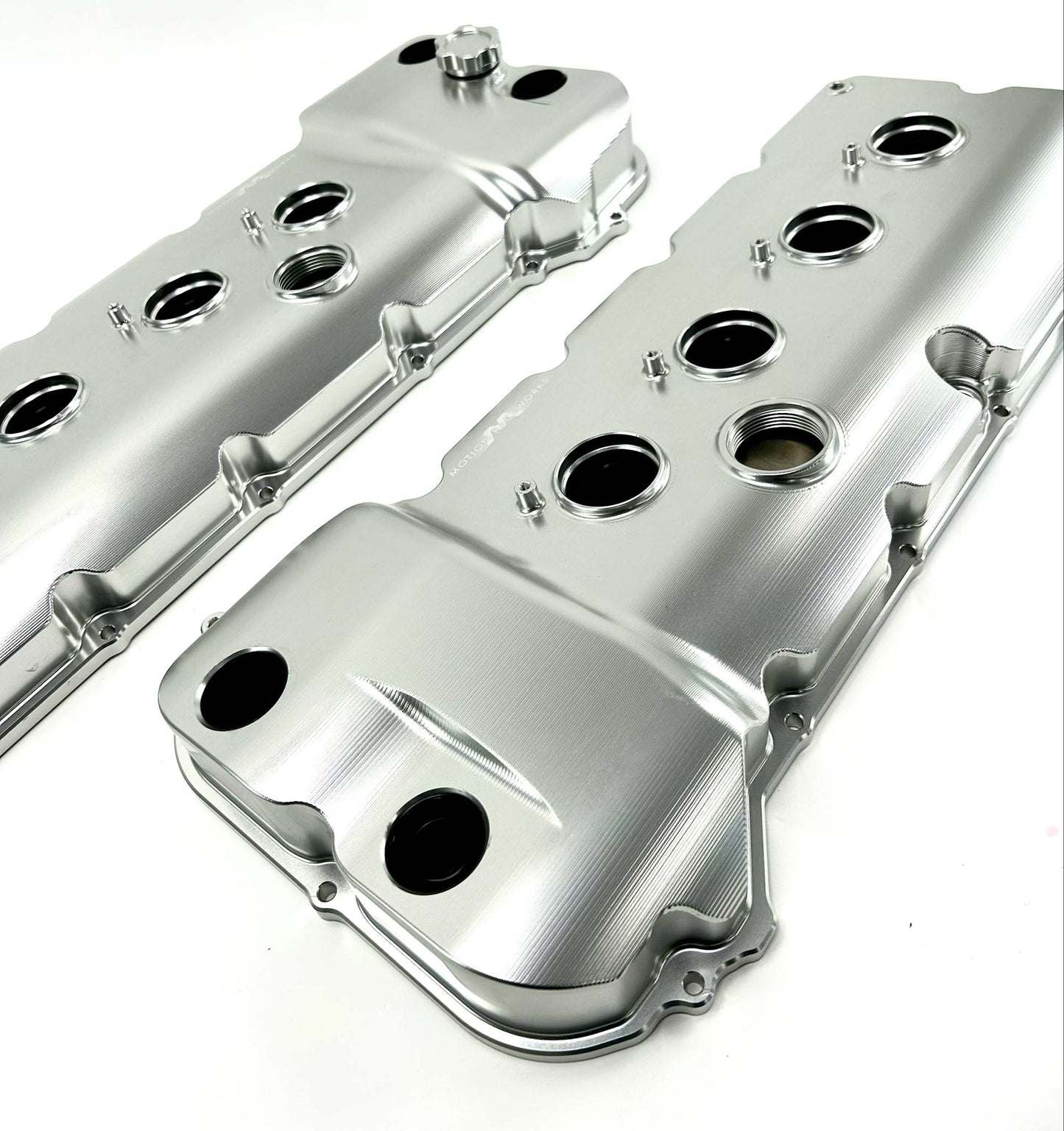Billet Gen 1/Gen 2 Coyote VCT Valve Covers Clear Anodizing