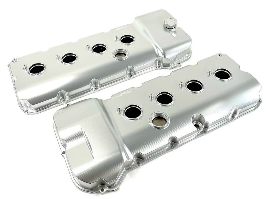 Motion Raceworks Billet Coyote Valve Covers Clear Anodizing