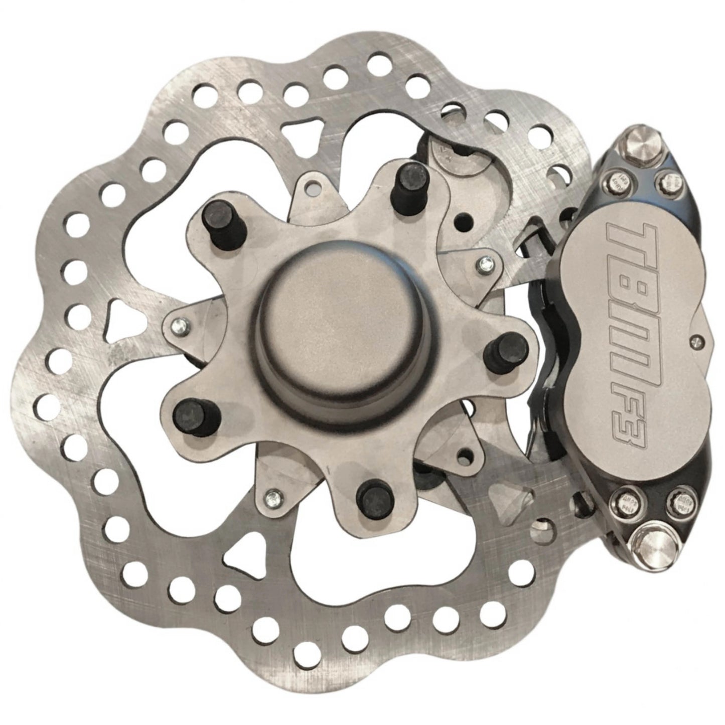 AFCO / Santhuff’s / Menscer Strut Medium Duty 4 Piston Front Brake Kit (5 on 4.50 Hub Mount)-TBM Brakes-Motion Raceworks