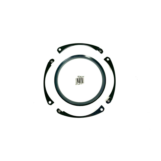 Attachment Only: Clockable 60° Tight Radius 4" V-Band Attachment for ICON 92mm (10-14020BLK & 10-13013BLK) - Motion Raceworks