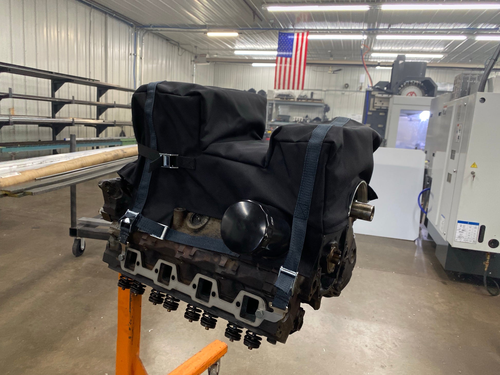 Motion Raceworks SBF Engine Diaper for Dual Sump for Moroso 20534 / 20520 and similar Oil Pan-Motion Raceworks-Motion Raceworks
