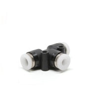 PISCO PLASTIC PUSH-IN FITTING 1/4" TUBE X 3/8" TUBE (2) UNION TEE (KTR-AF50)