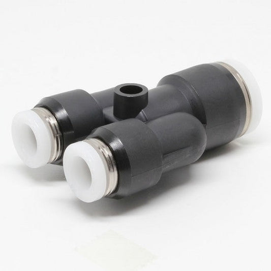PISCO PLASTIC PUSH-IN FITTING 3/8" TUBE X 1/4" TUBE (2) UNION Y (KTR-AF51)